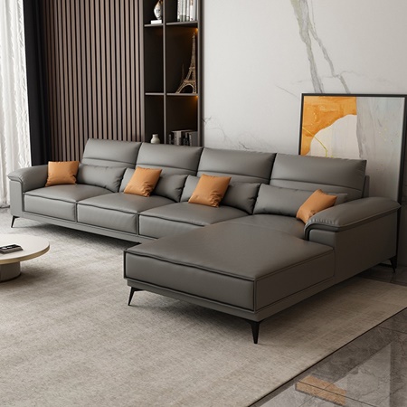 Sofa góc L bọc da cao cấp 3m2x1m8